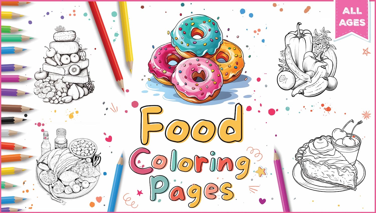 Food Coloring Pages World Of Printables