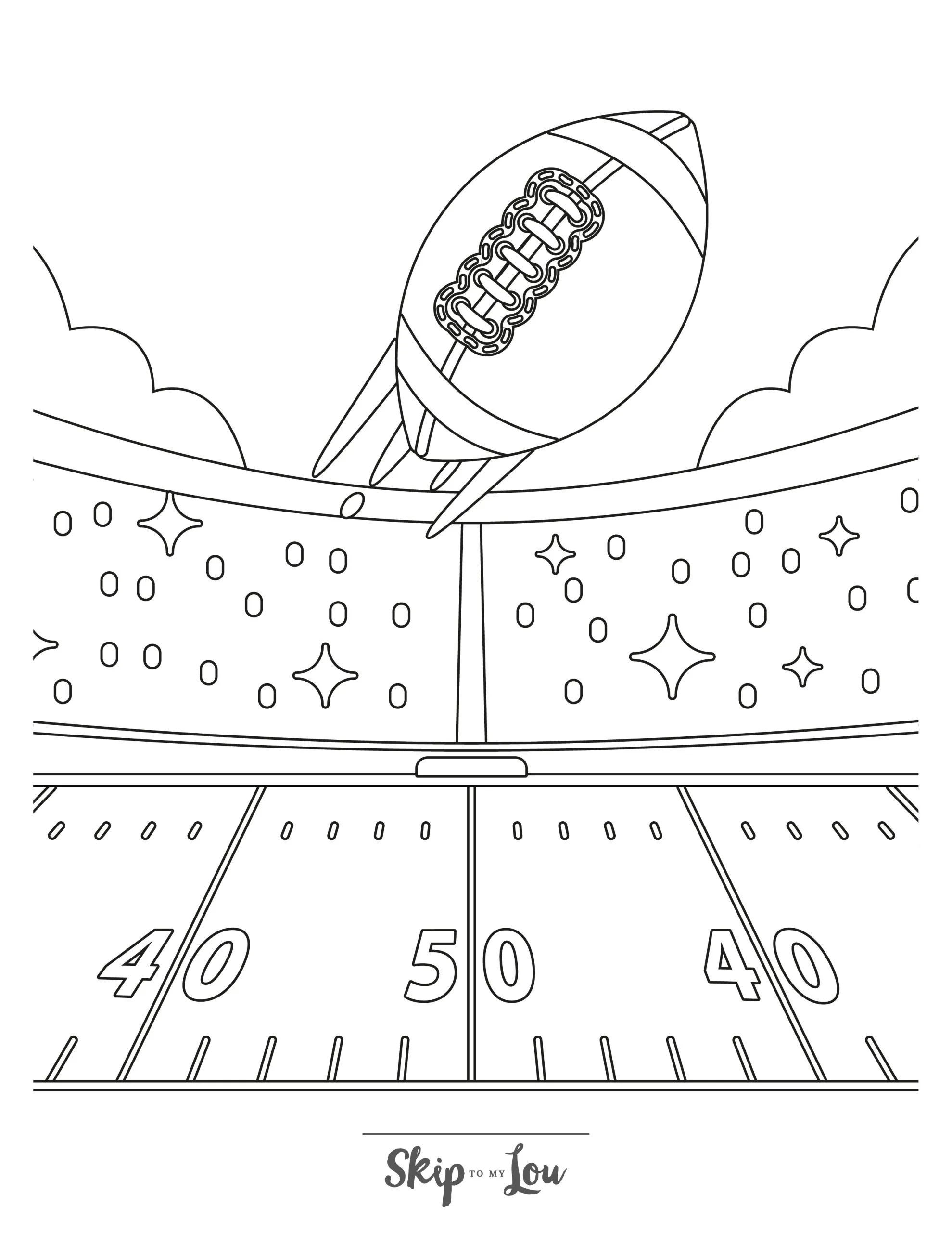 Football Coloring Pages NFL Printables To Download Skip To My Lou