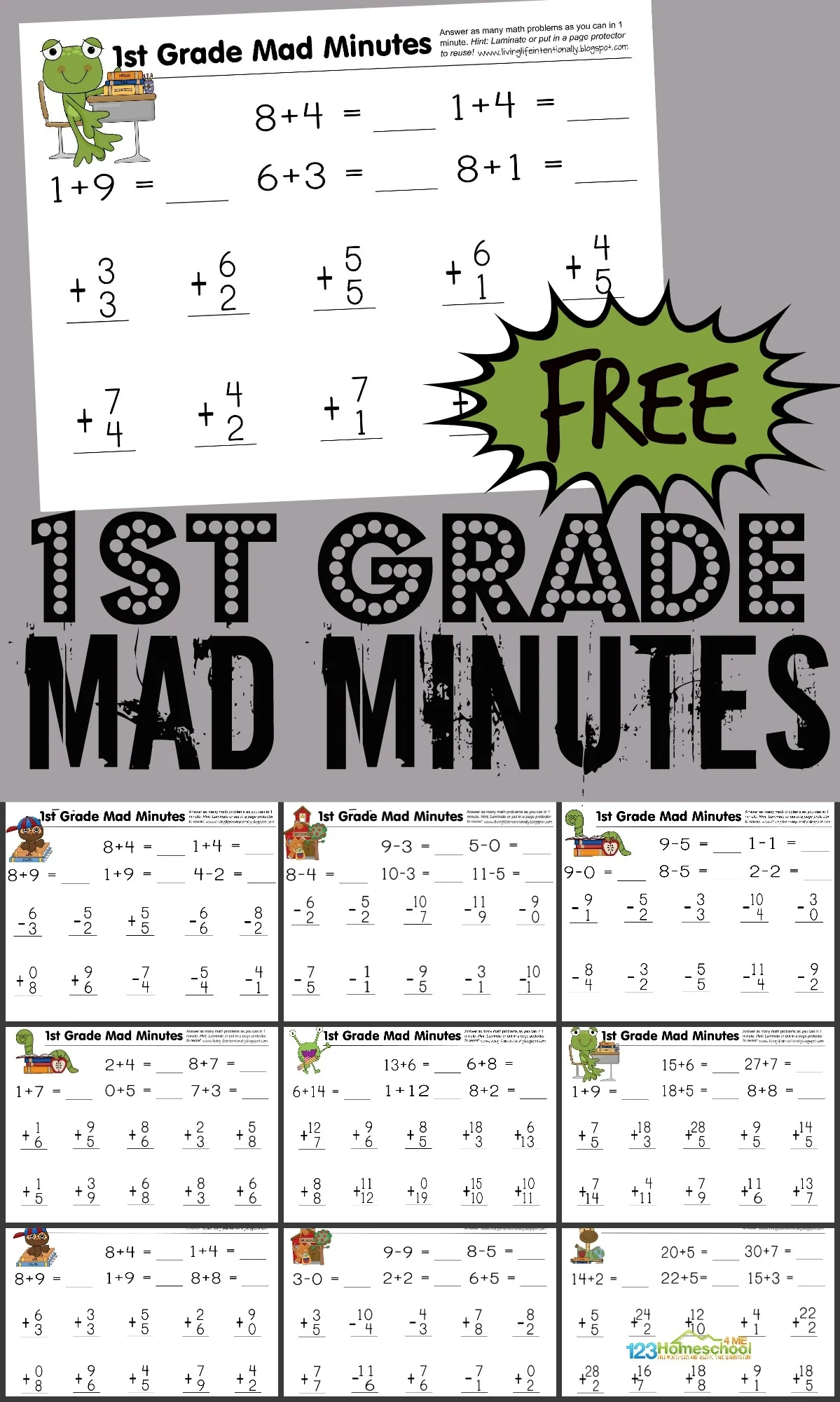Printable Math Facts Worksheets