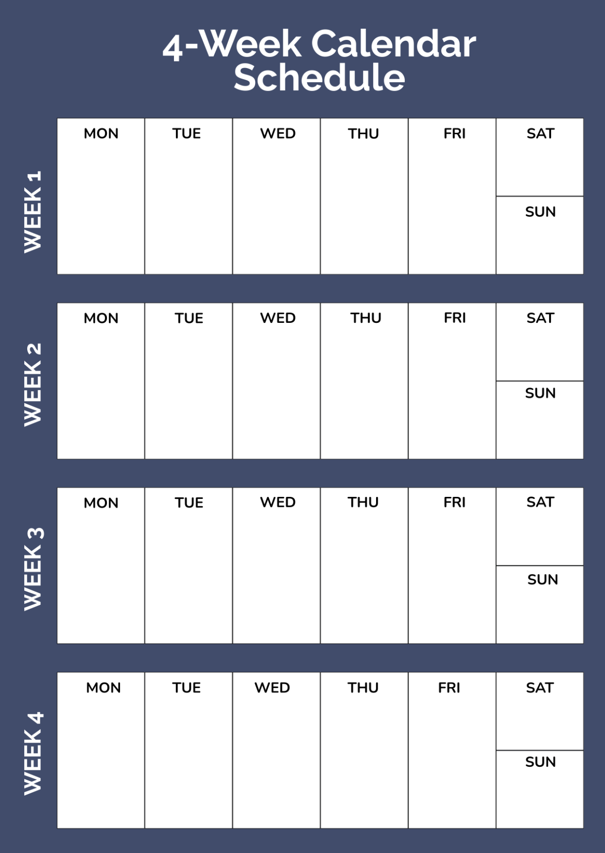 Free 4 week Photo Calendar Template To Edit Online Free 4 week Photo Calendar Template To Edit Online