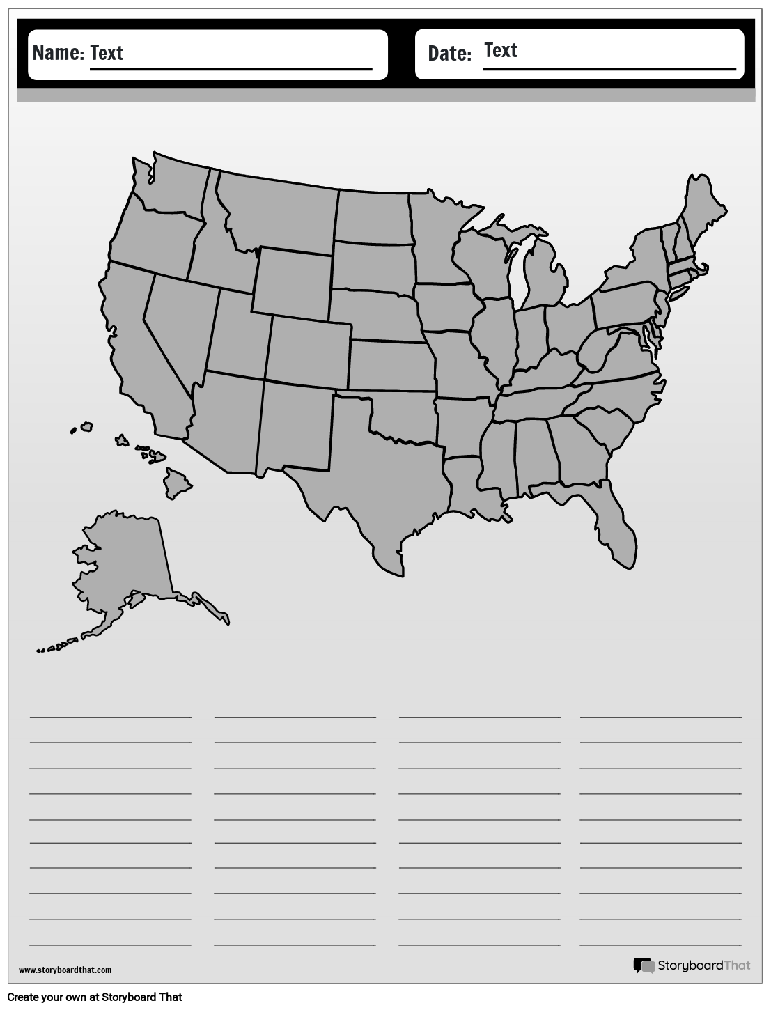 States Printable Worksheets