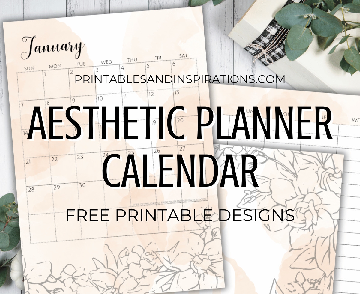 Free Aesthetic 2026 Calendar Planner Printable PDF Printables And Inspirations Free Aesthetic 2026 Calendar Planner Printable PDF Printables And Inspirations