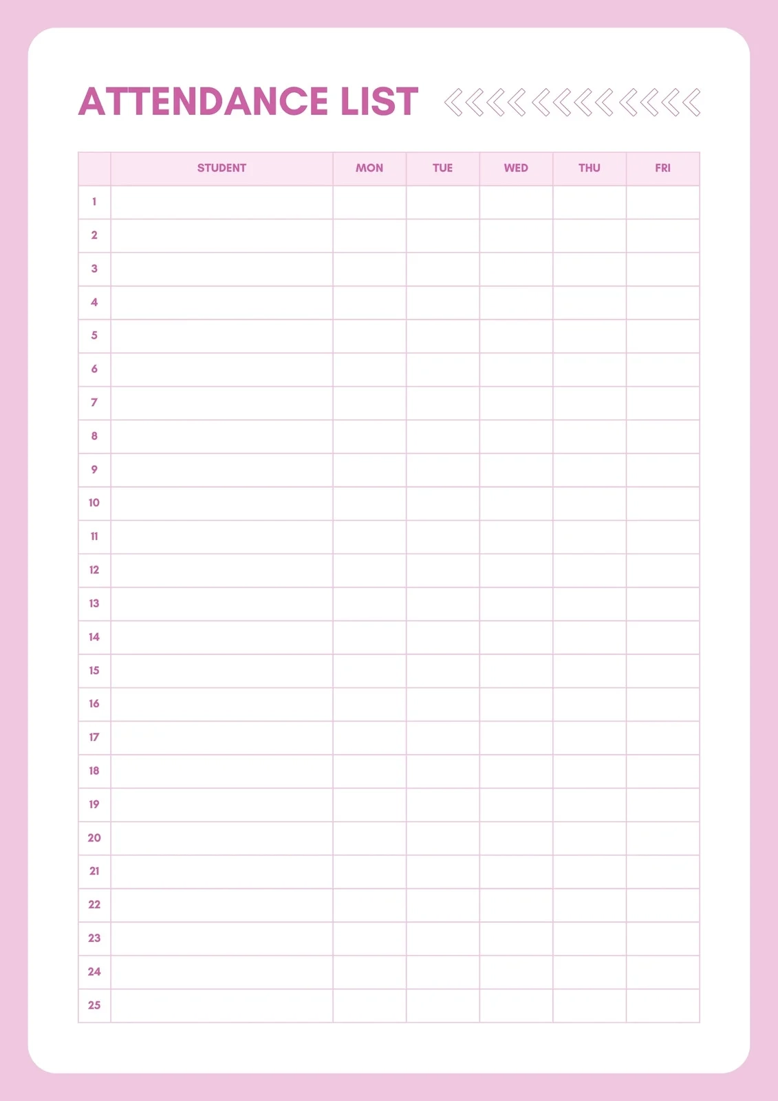 Employee Attendance Sheet Printable