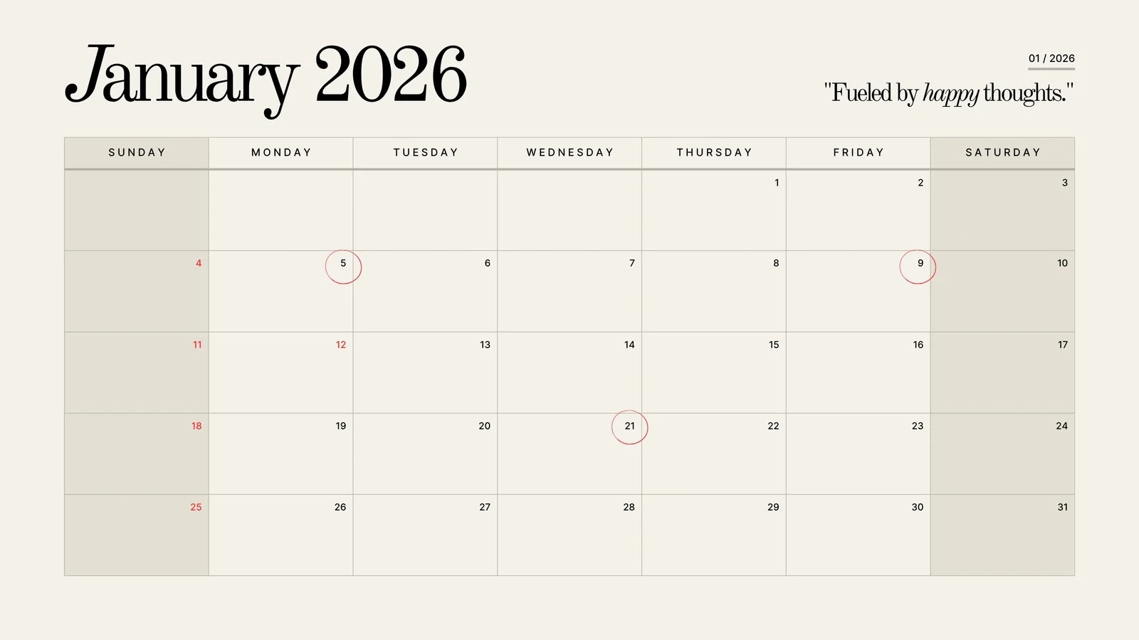 Printable 2026 Monthly Calendar With Lines