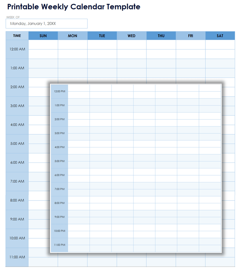 Free Blank Calendar Templates Smartsheet Free Blank Calendar Templates Smartsheet