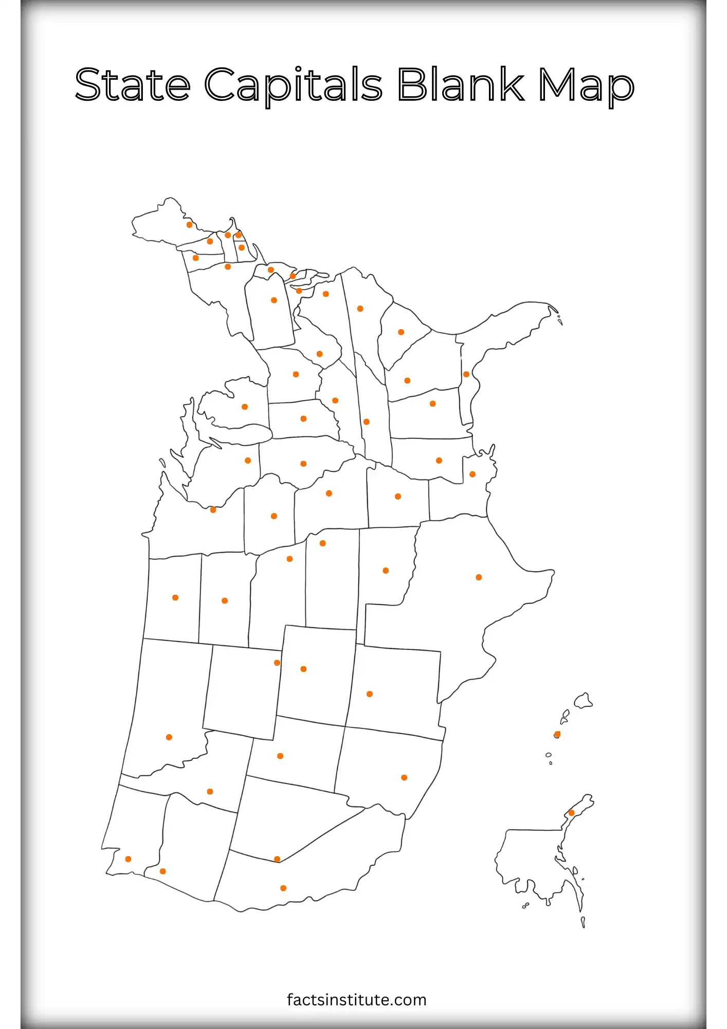 Us Blank Map Printable