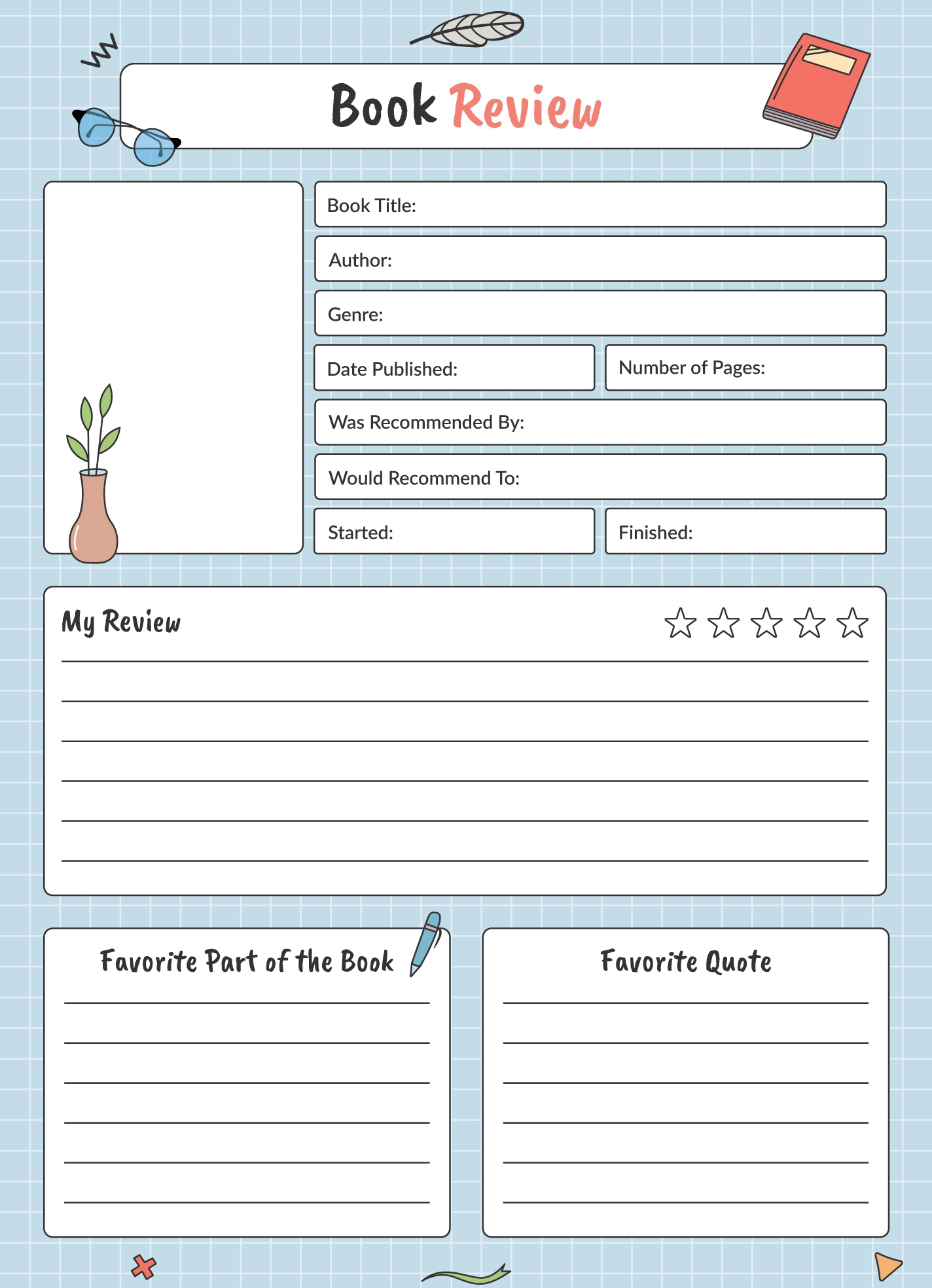 Free Printable Book Report Worksheets