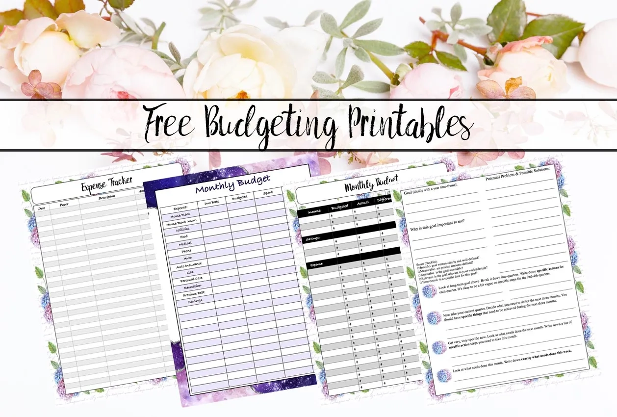 Free Printable Budget Binder Worksheets