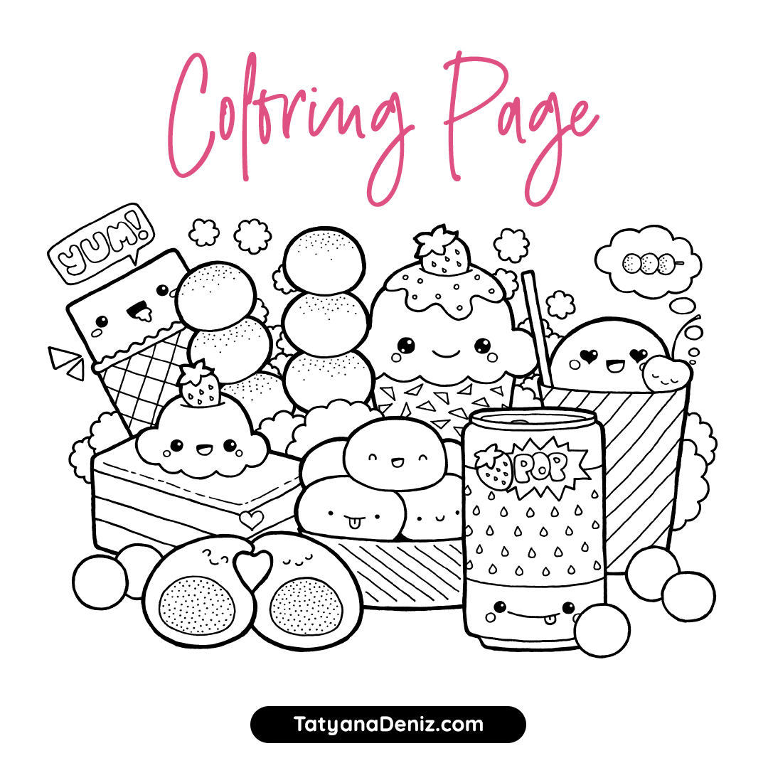 Printable Food Coloring Sheets
