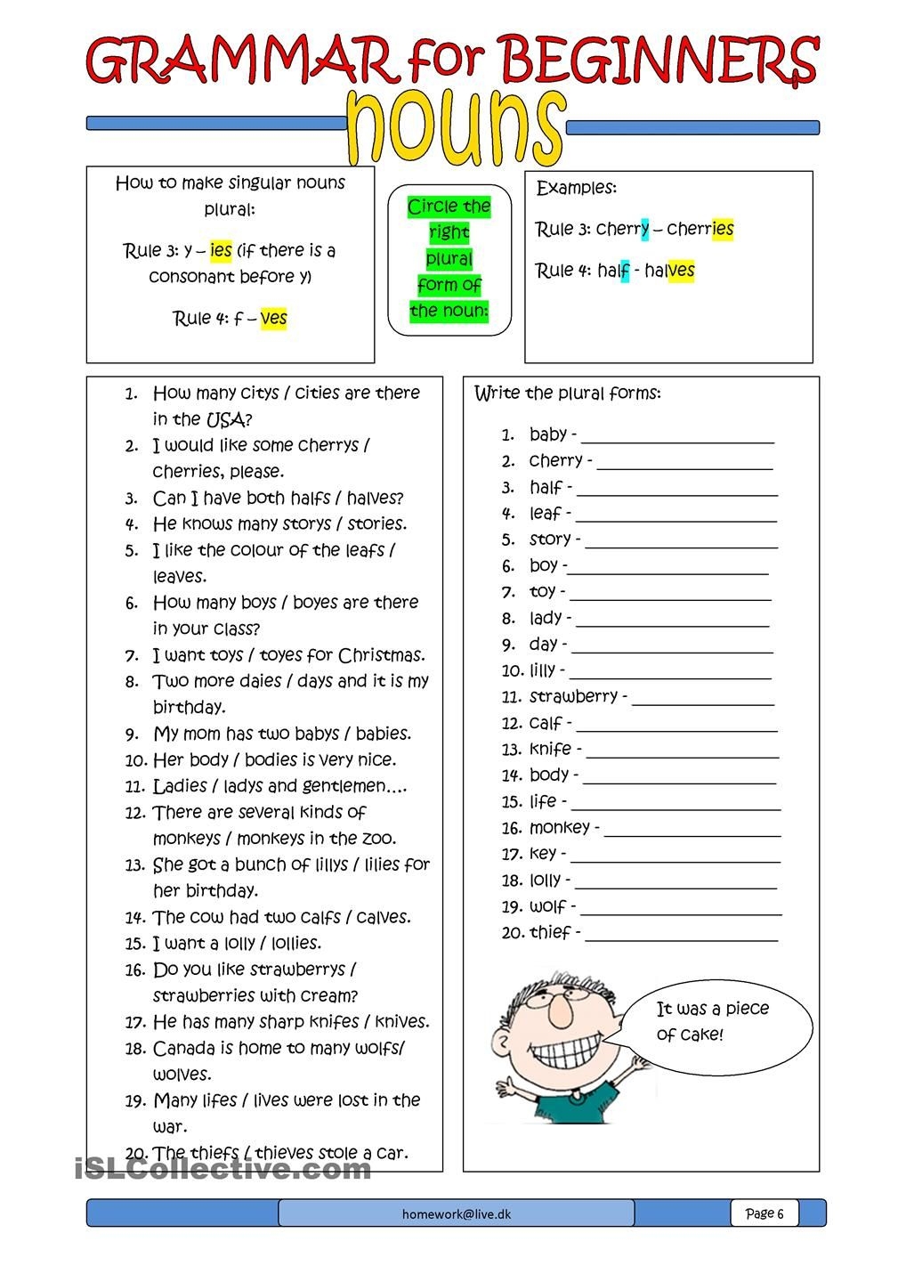 Free EFL ESL Worksheets Activities And Lesson Plans From Handouts Worksheets Library
