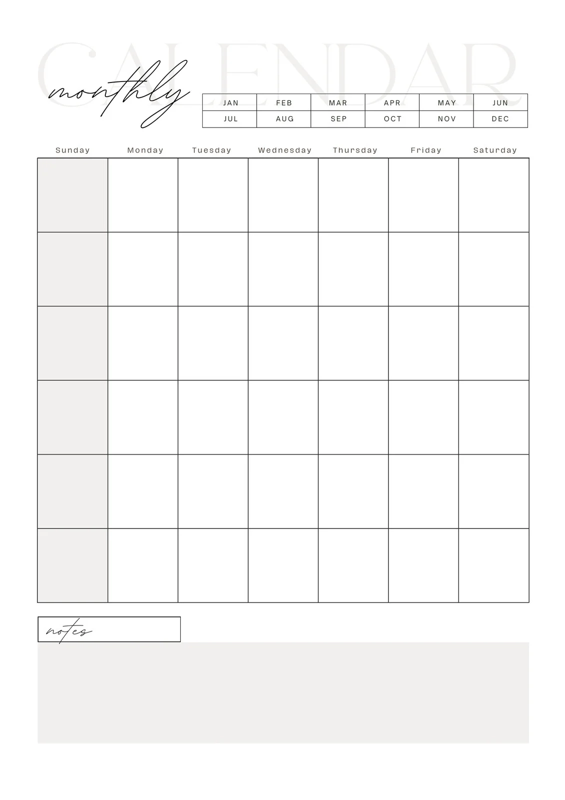 Free Personalized Monthly Planner Templates To Print Canva