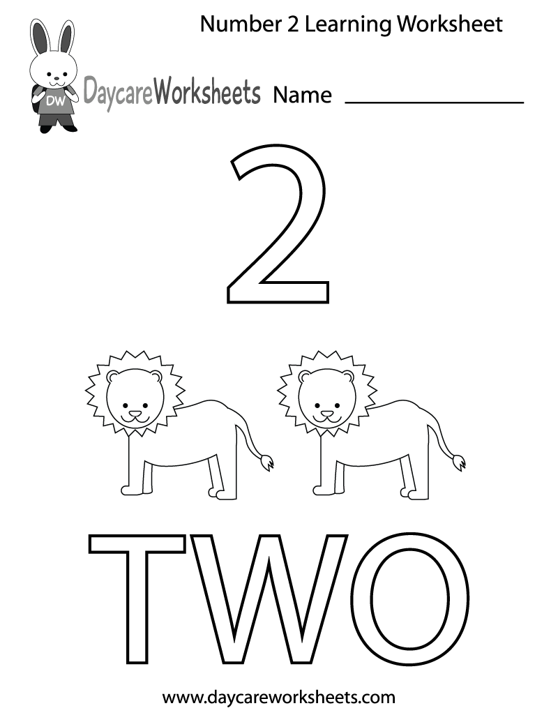Printable Number 2 Worksheets For Preschool