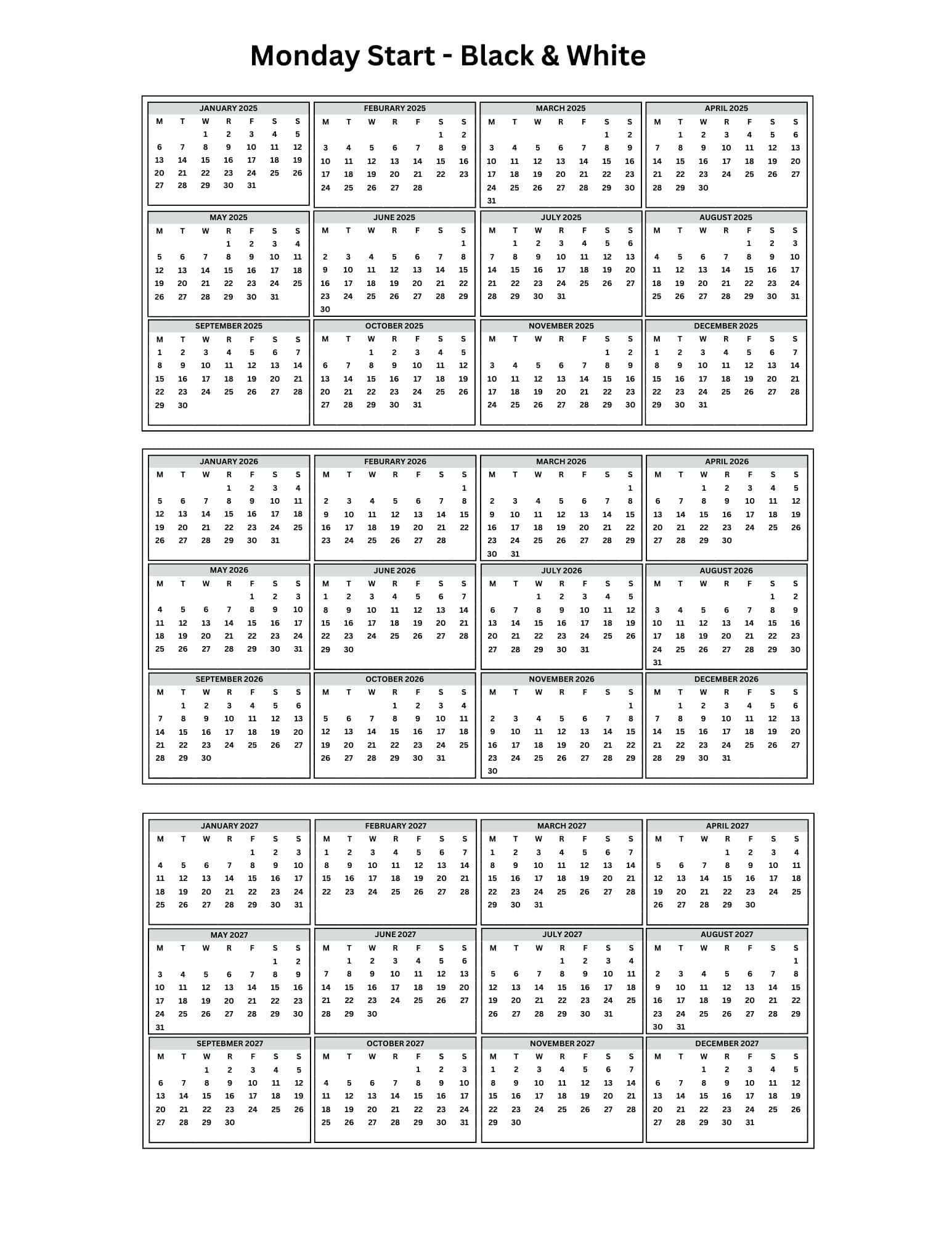 Free Printable 2026 Checkbook Calendar Free Printable 2026 Checkbook Calendar