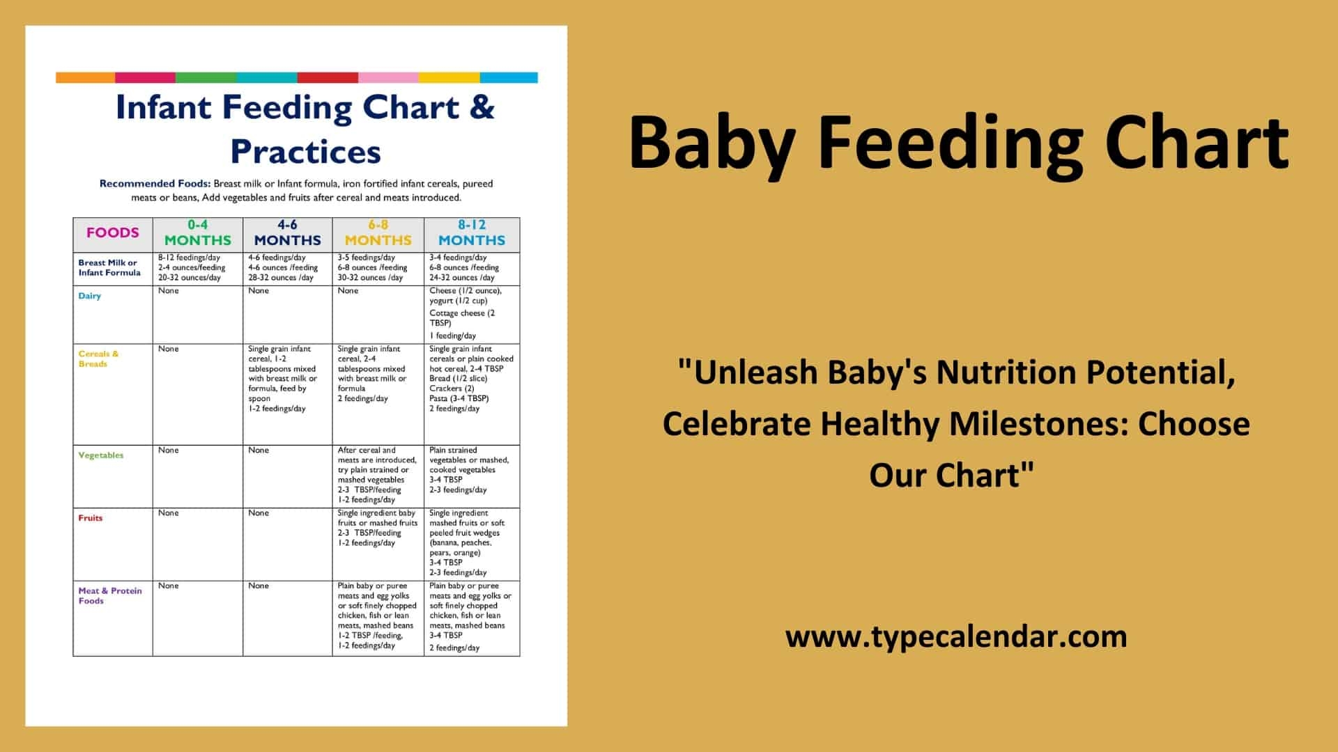 Bottle Feeding Chart Printable