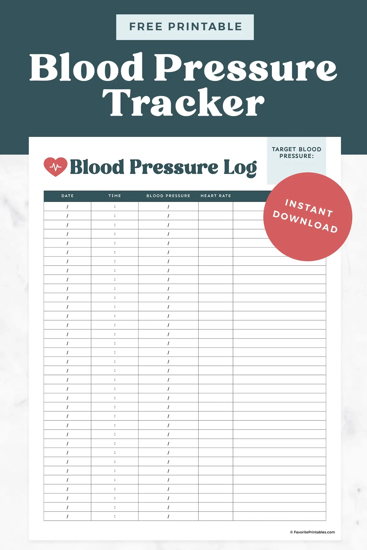 Free Printable Blood Pressure Log Favorite Printables Free Printable Blood Pressure Log Favorite Printables