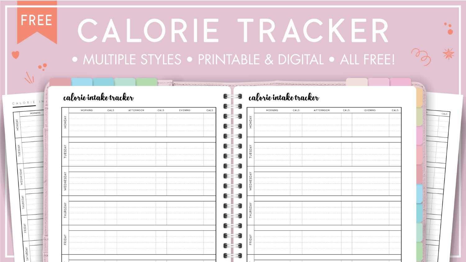 Printable Calorie Counter Sheet