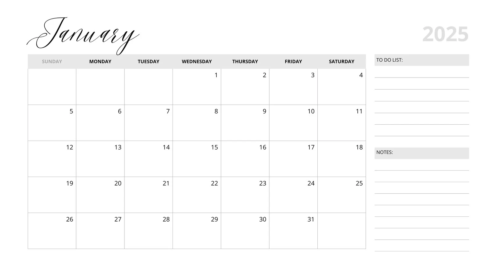 Cute Free Printable Calendar Templates