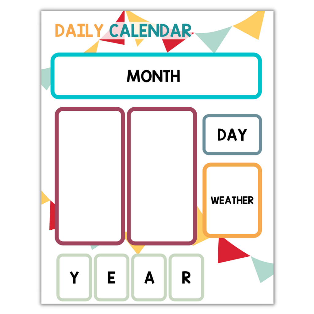 Printable Circle Time Calendar