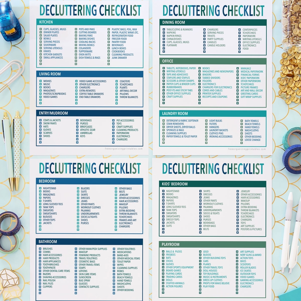 Free Printable Declutter Checklist Free Organizing Printables Free Printable Declutter Checklist Free Organizing Printables