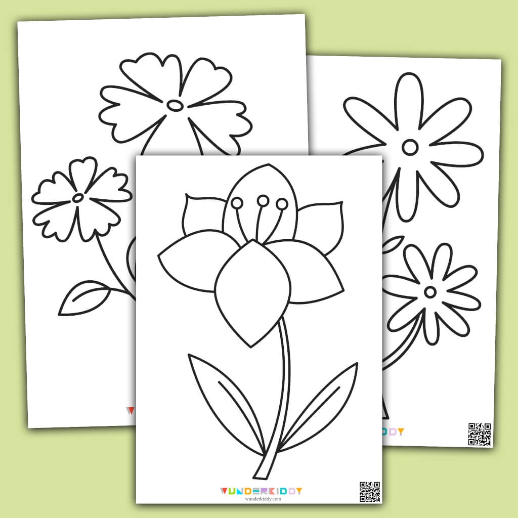 Flower Colouring Sheets Printable