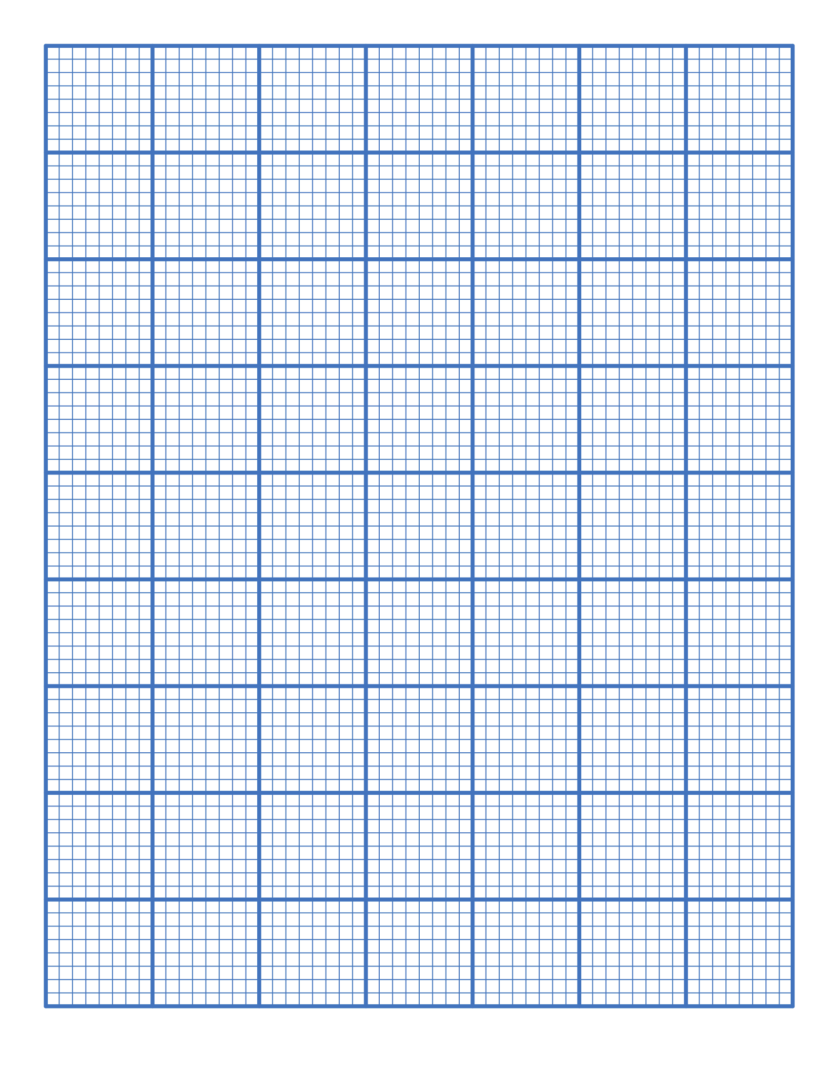 Printable Graph Paper Full Sheet