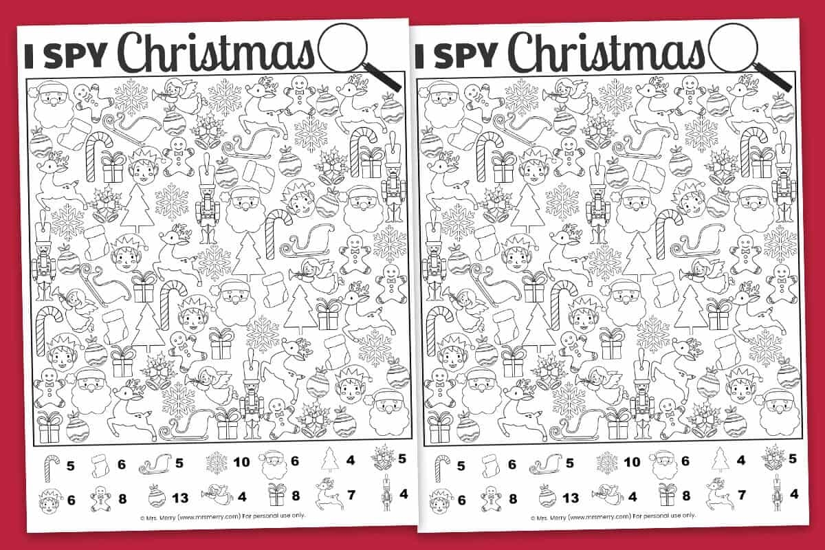 Free Printable Christmas Worksheets