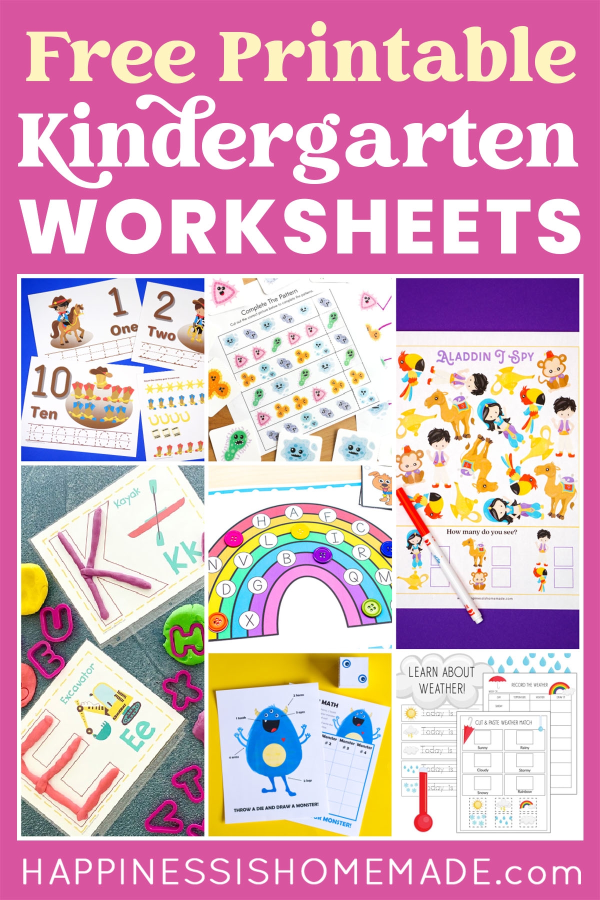 Printable Kindergarten Worksheets