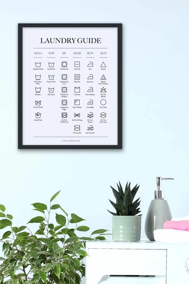 Free Printable Laundry Symbols Chart For Your Washing Kids Crafts DIYs Parties Planning Home Decor