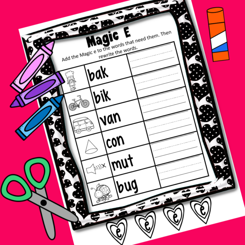 FREE Printable Magic E Worksheets FREE Printable Magic E Worksheets