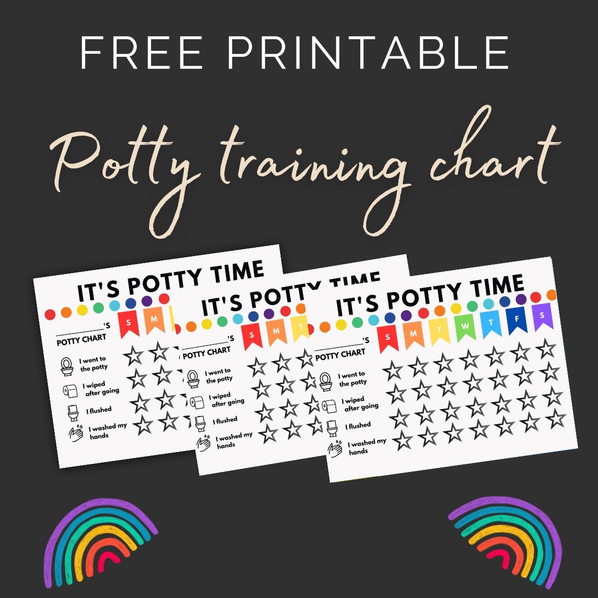 Free Printable Potty Training Chart For Toddlers
