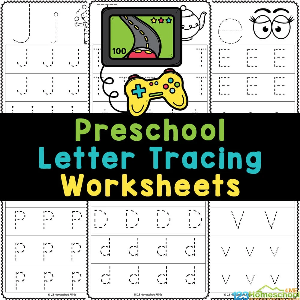  Free Printable Preschool Worksheets Tracing Letters