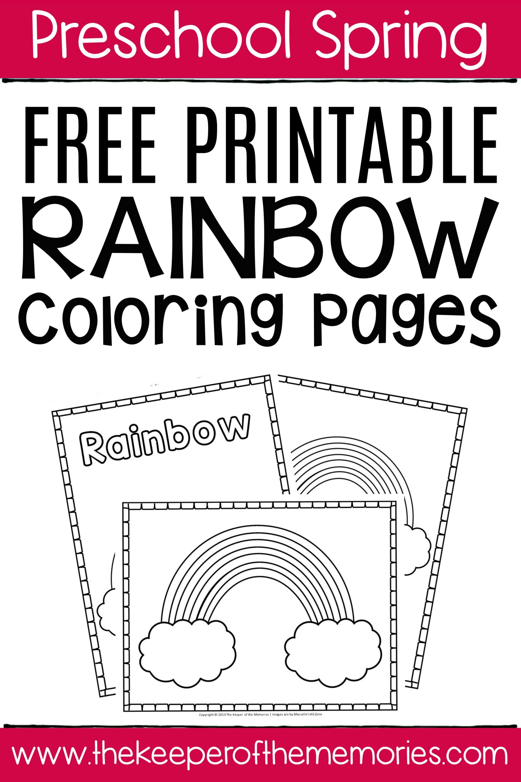 Free Printable Rainbow Coloring Pages The Keeper Of The Memories