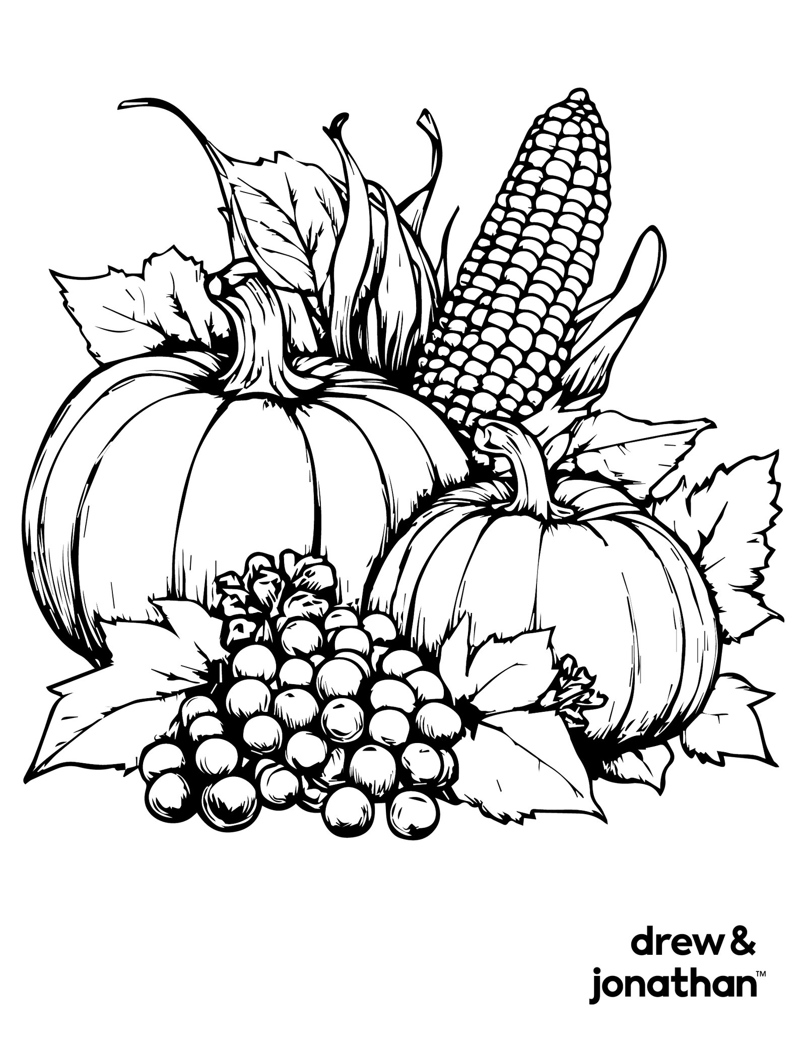 Free Printable Coloring Sheets For Thanksgiving