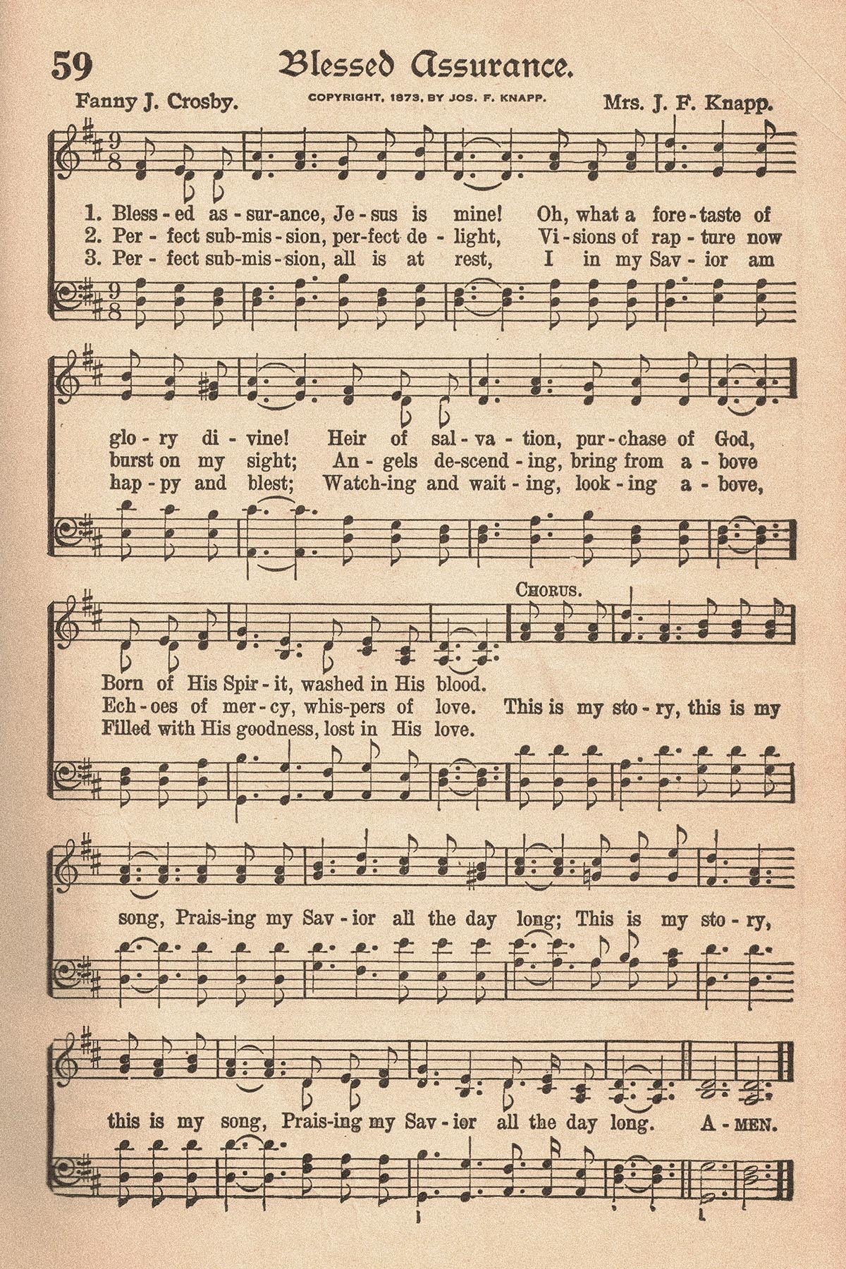 Printable Hymns Sheet Music