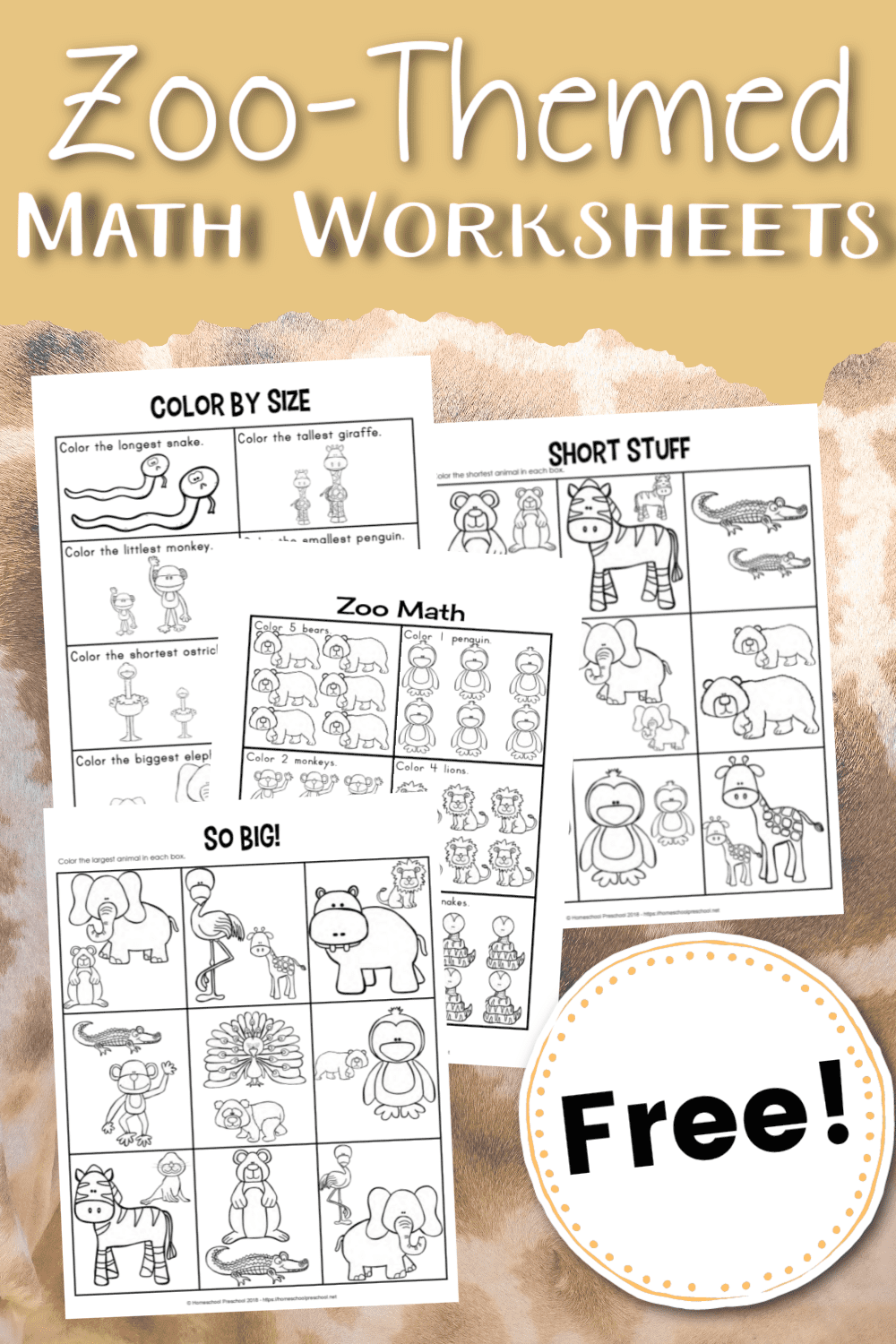 Printable Math Worksheets For Preschoolers