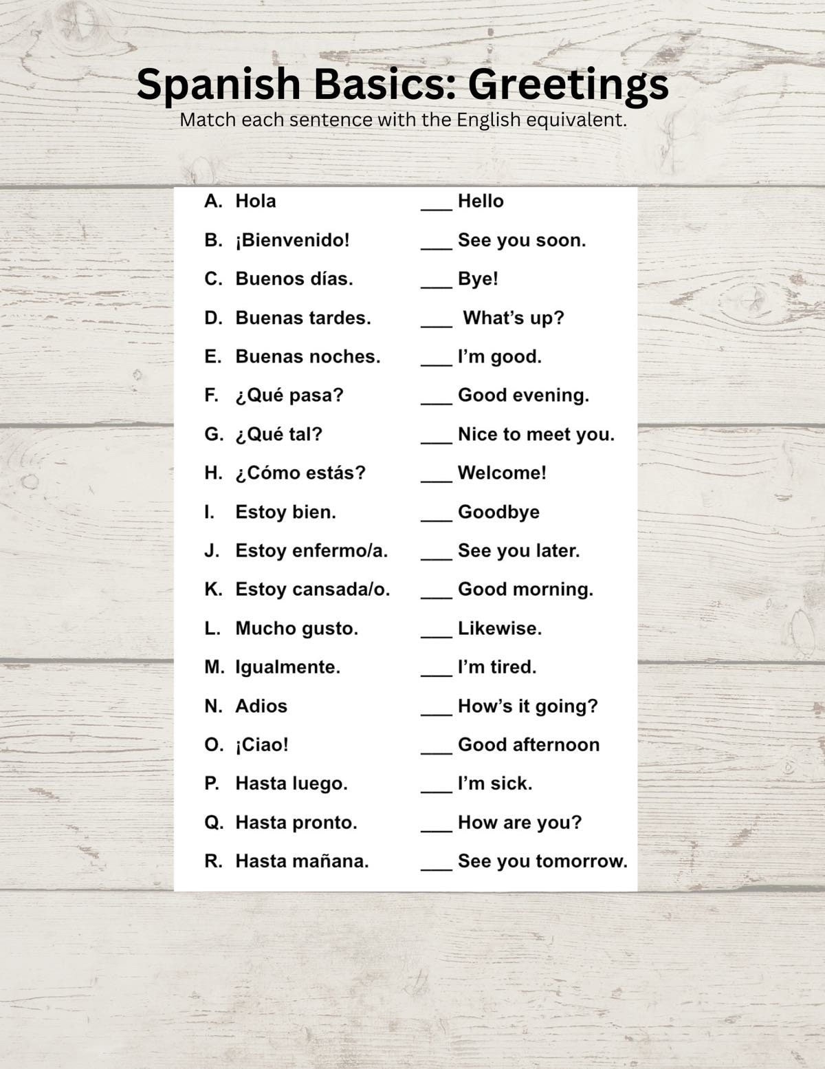 Free Spanish Worksheet Translate Verbs To Spanish Free Printable Worksheets Library