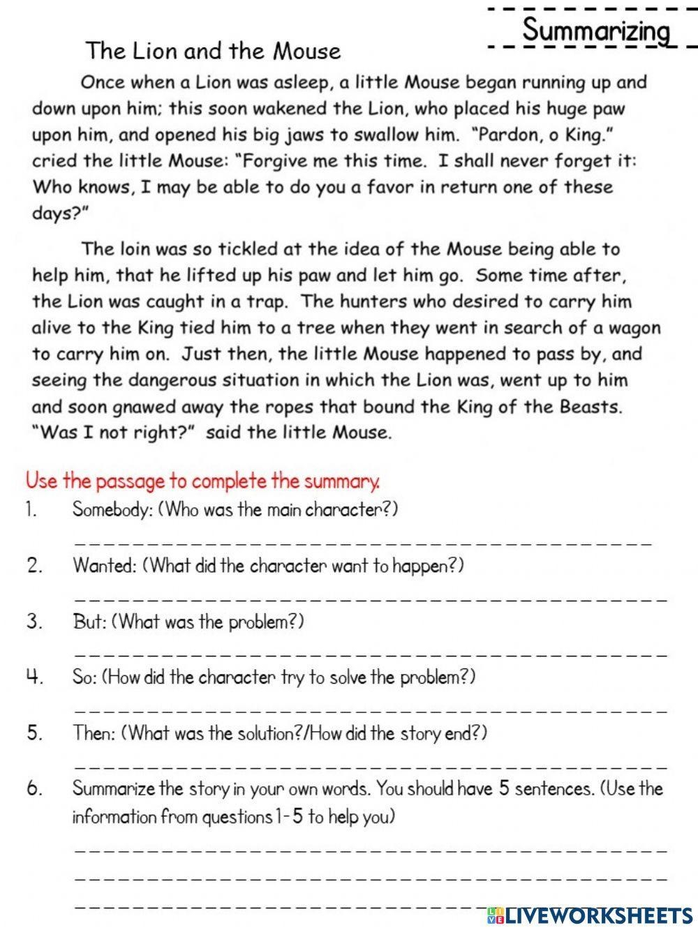 Free Summarizing Worksheet 3rd Grade Download Free Summarizing Worksheet 3rd Grade Png Images Free Worksheets On Clipart Library