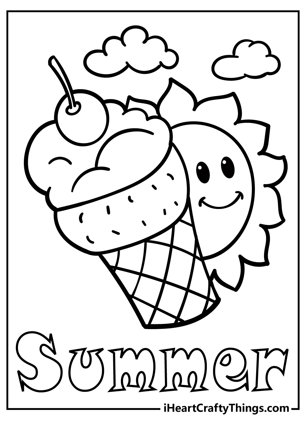 Printable Summer Coloring Sheets