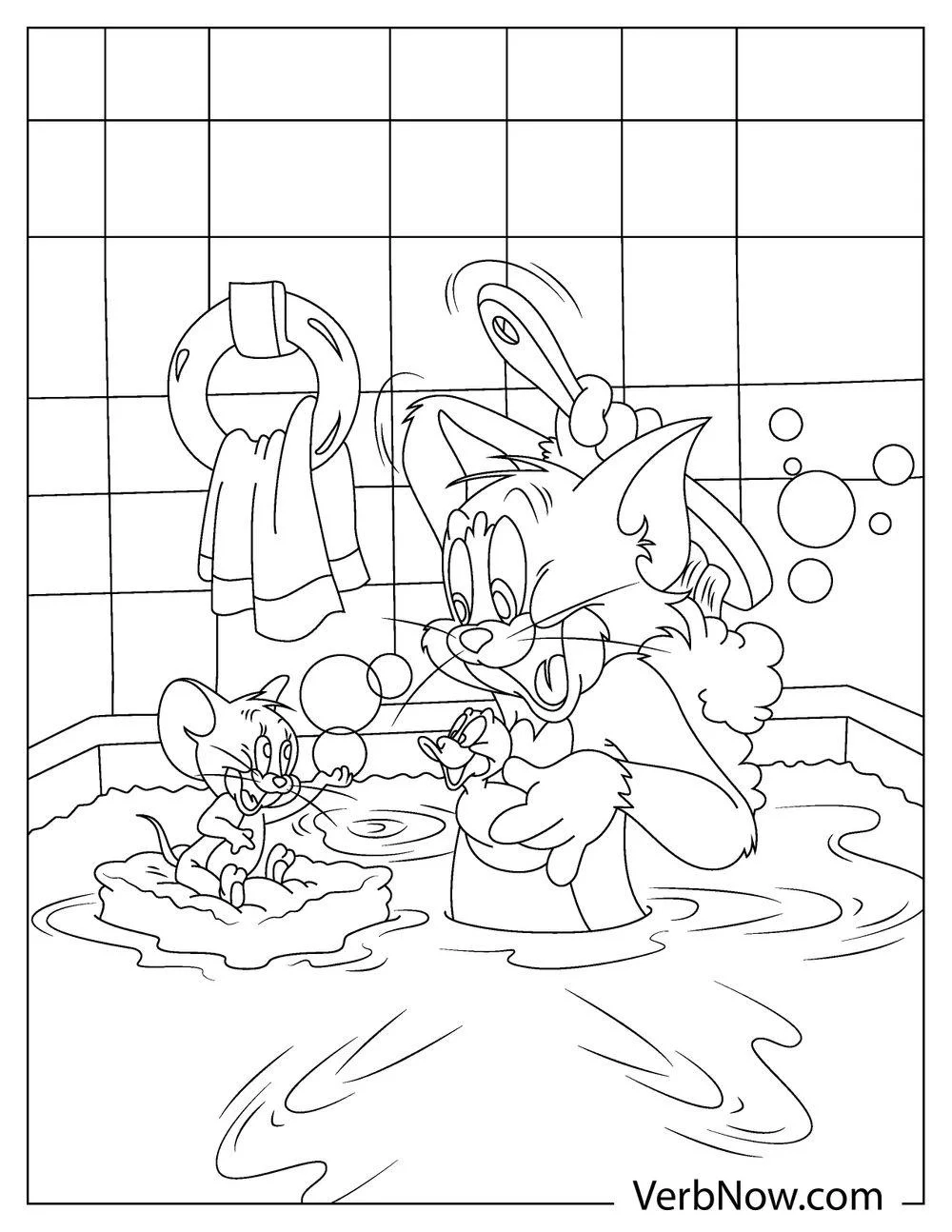 Tom And Jerry Coloring Sheets Printables