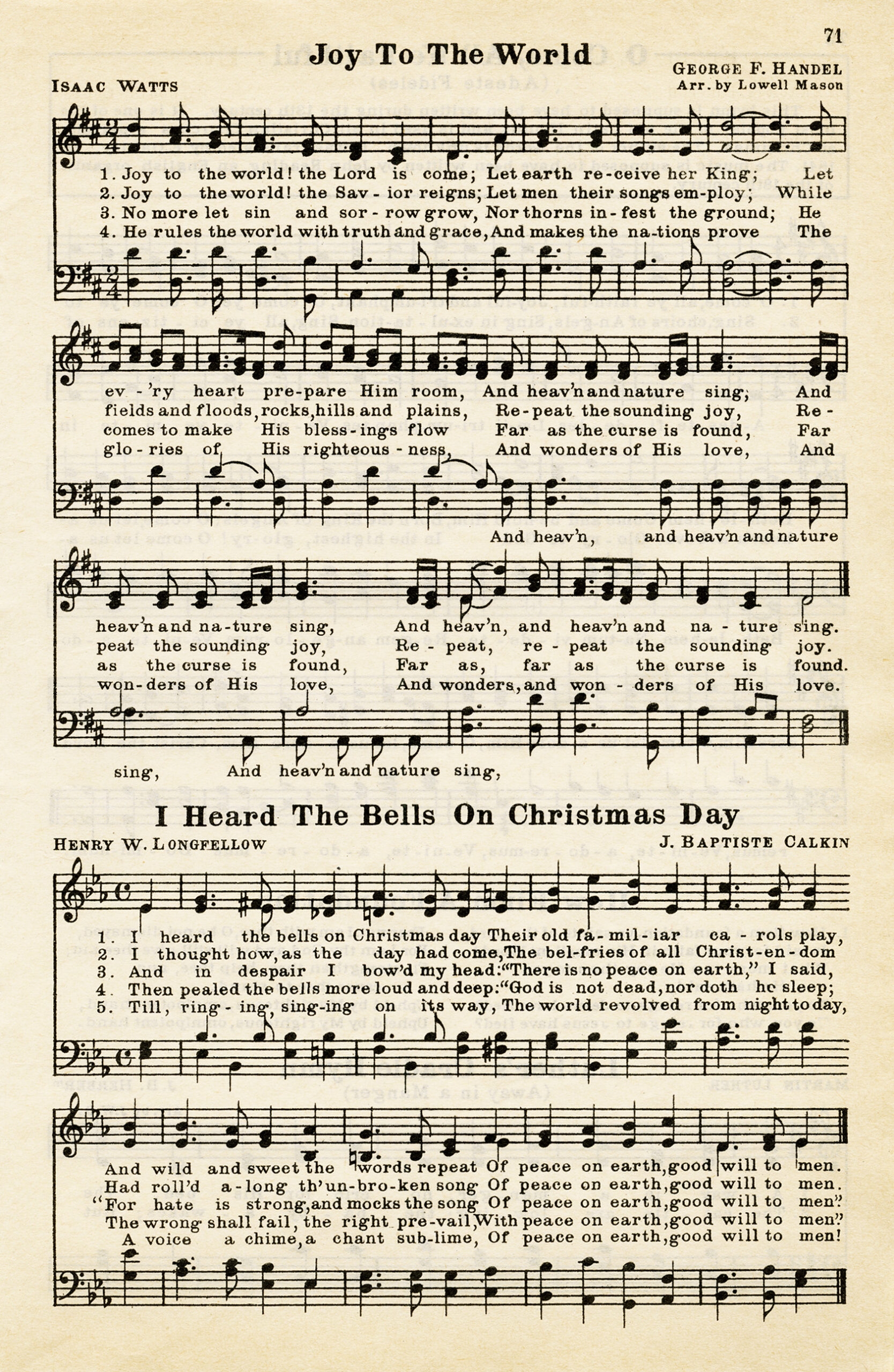 Free Vintage Image Christmas Hymns The Old Design Shop