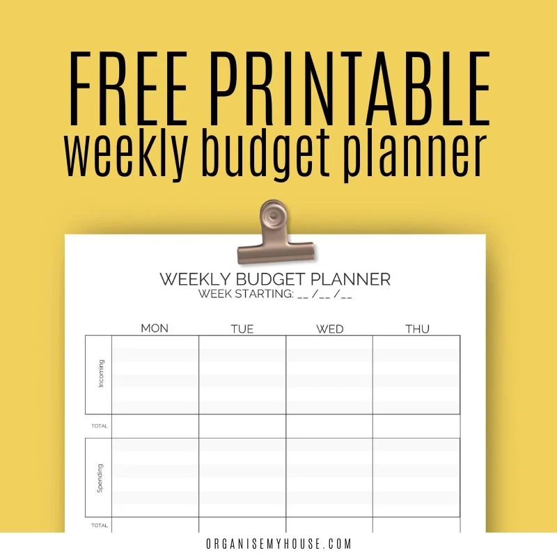 Free Weekly Budget Template Printable Pdf A4 And Letter 