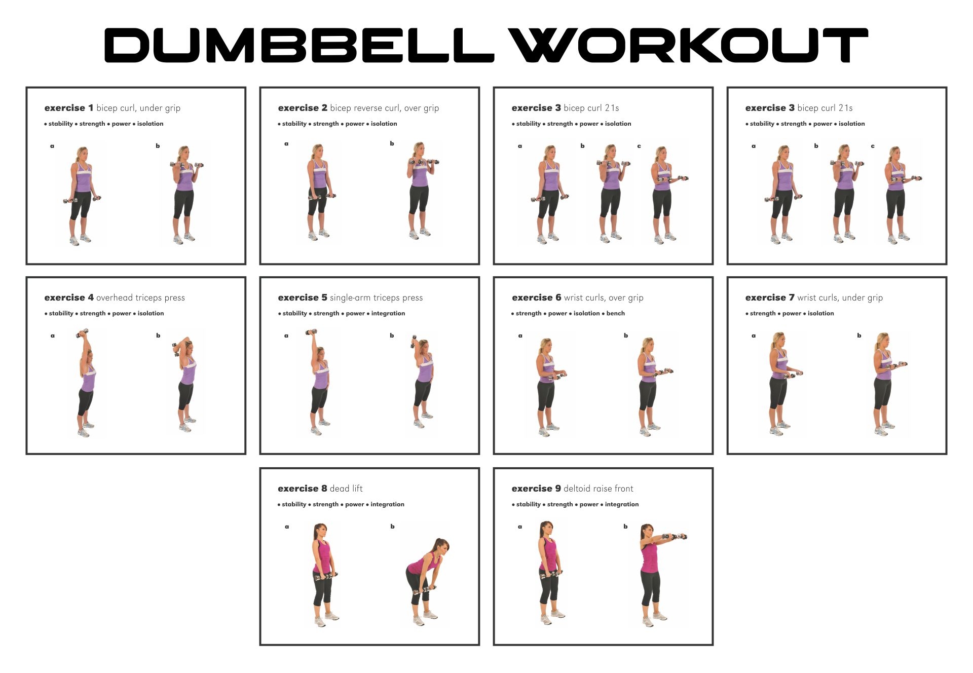 Free Weight Arm Day Exercises Printable Free Weight Arm Exercises For Beginners Men Printable