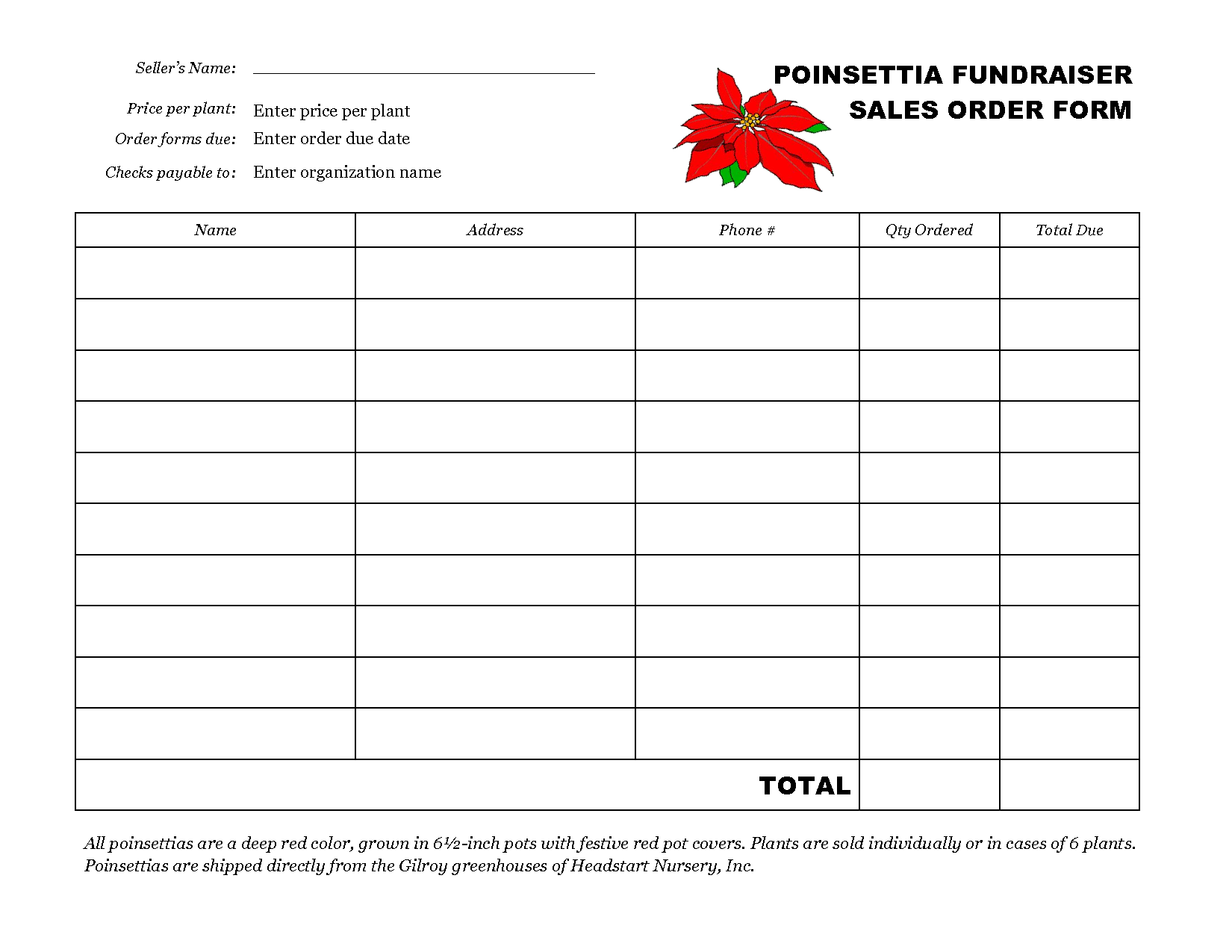 Fundraiser Forms 6 Free PDF Printables Printablee