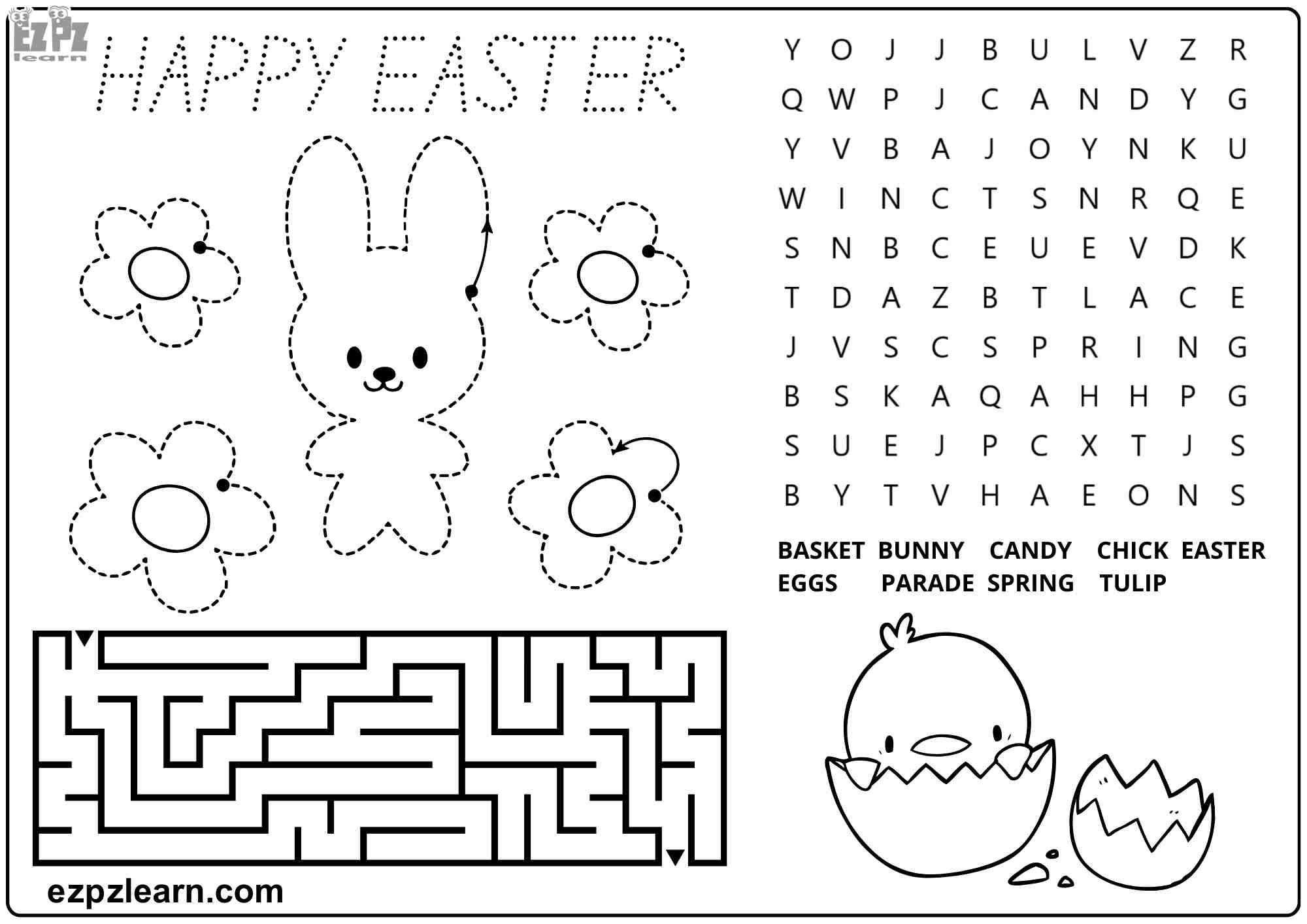 Free Printable Easter Worksheets Pdf