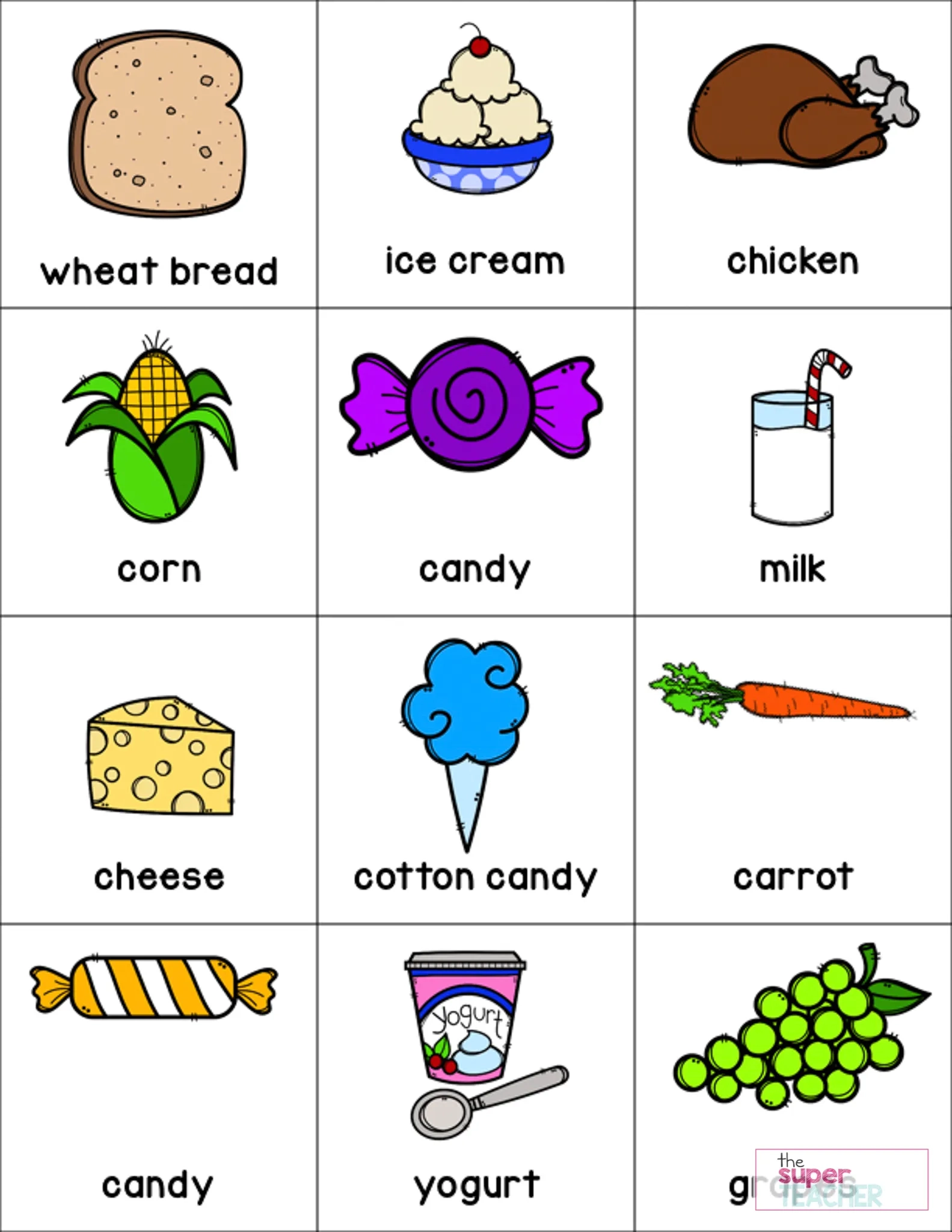 Healthy Foods Worksheet FREE DOWNLOAD The Super Teacher