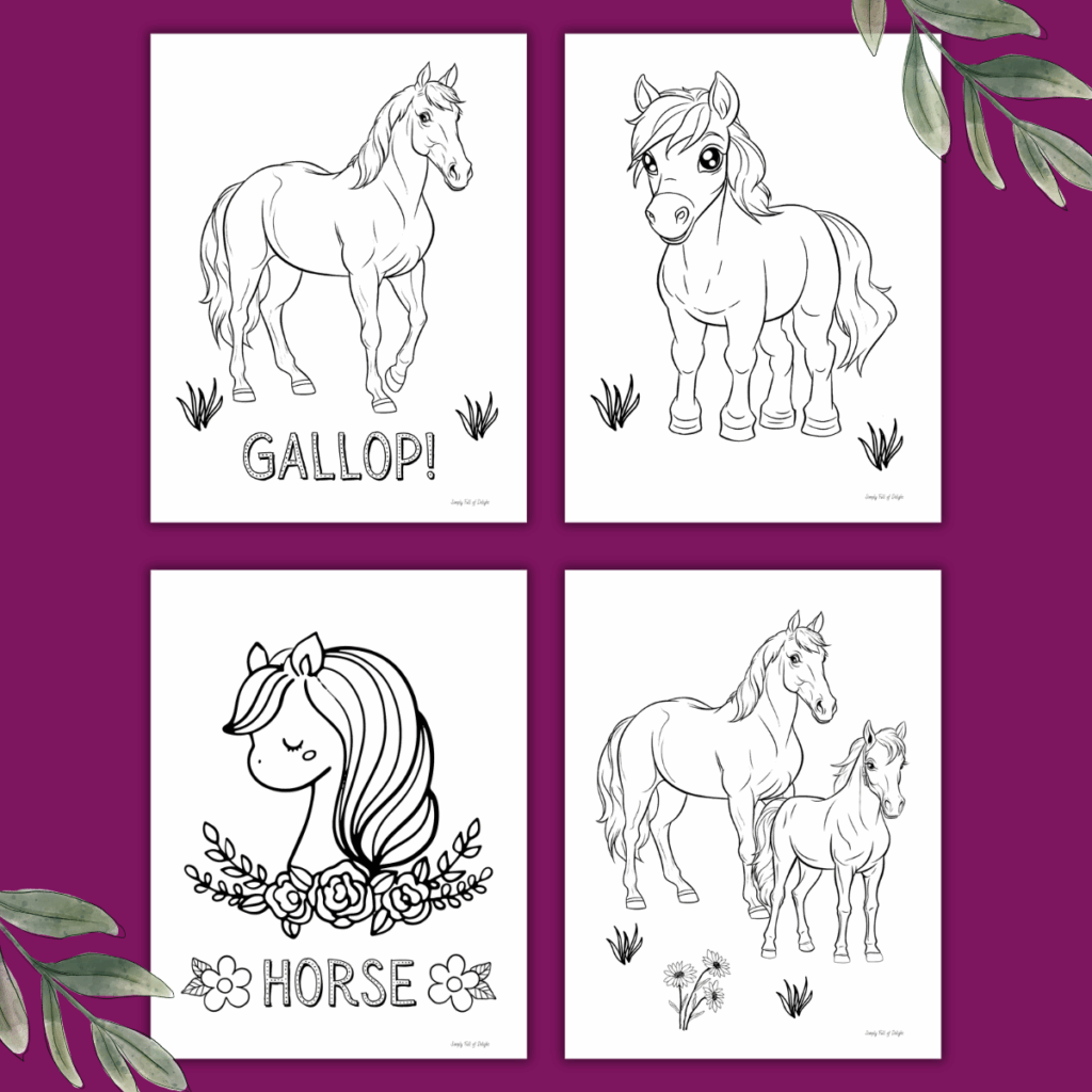 Free Printable Horse Coloring Sheets