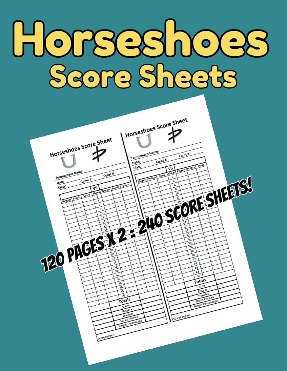 Horseshoe Score Sheets Printable