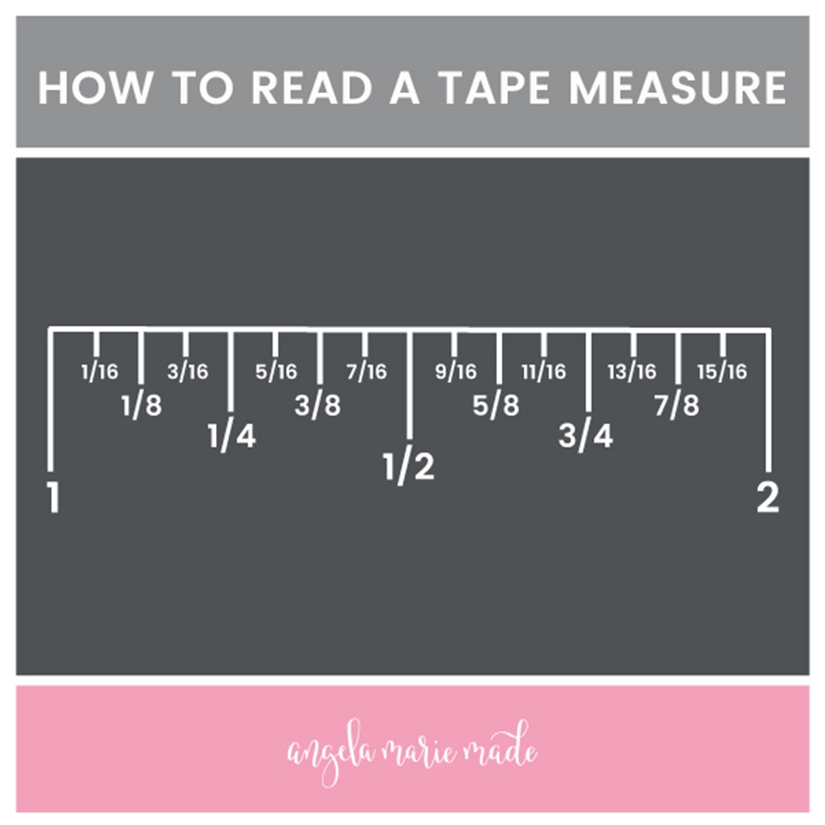 How To Read A Tape Measure The Easy Way Angela Marie Made