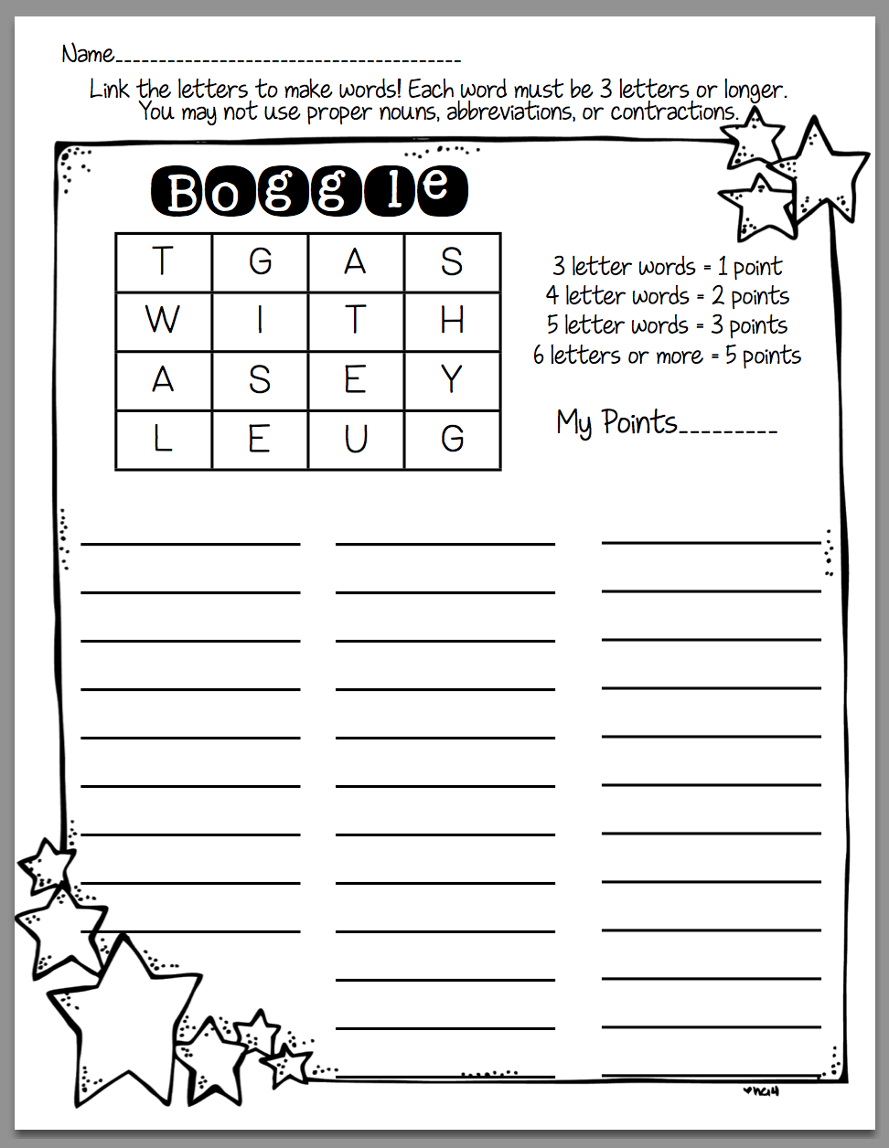 How To Use Boggle In Word Work Sunny Days In Second Grade How To Use Boggle In Word Work Sunny Days In Second Grade