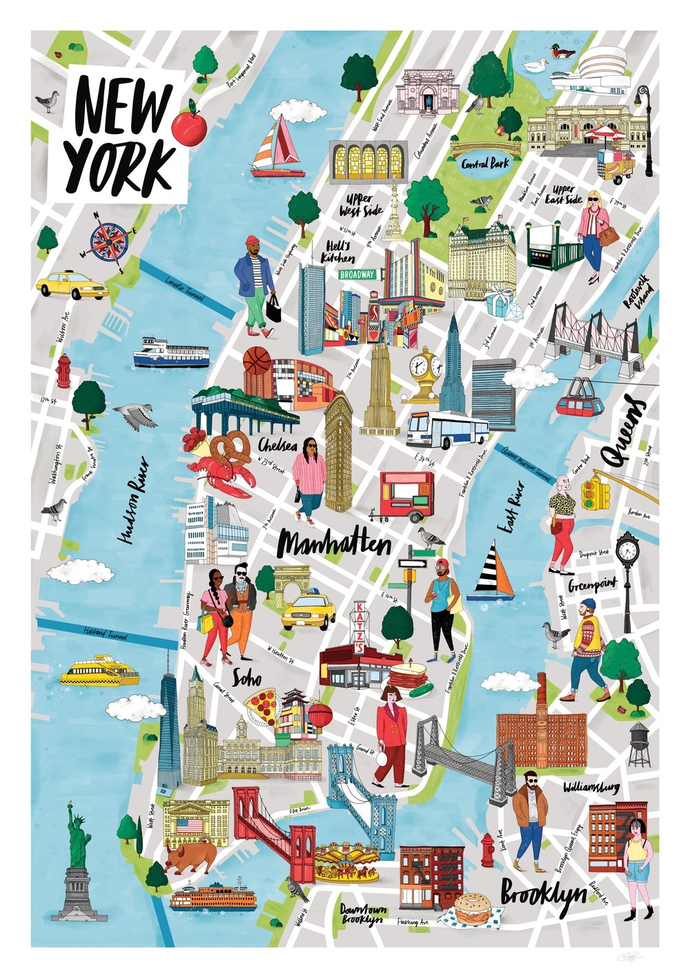 Map Of Nyc Attractions Printable